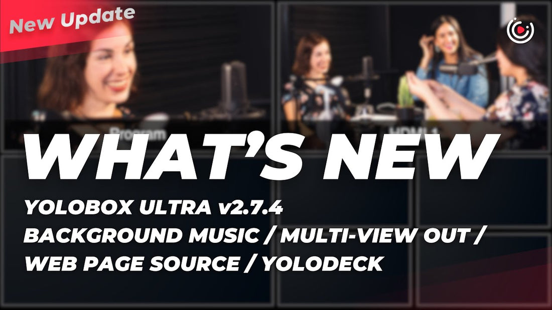 YoloBox Ultra v2.7.4 Adds Background Music, Multi-View Out, & Web Page Source