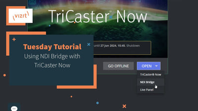 Using NDI Bridge with TriCaster Now