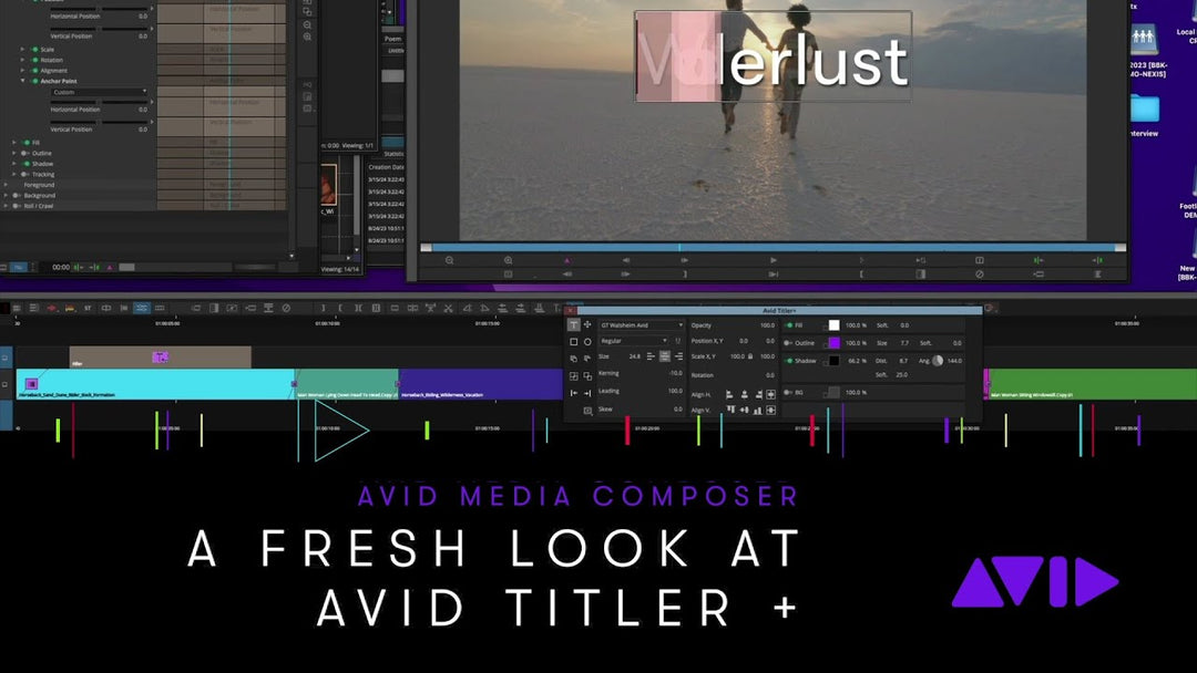 Discover Avid Titler+ Enhancements in Media Composer 2024.10