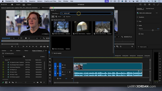 Discover Adobe Premiere’s Media Intelligence: AI Clip Search Explained by Larry Jordan