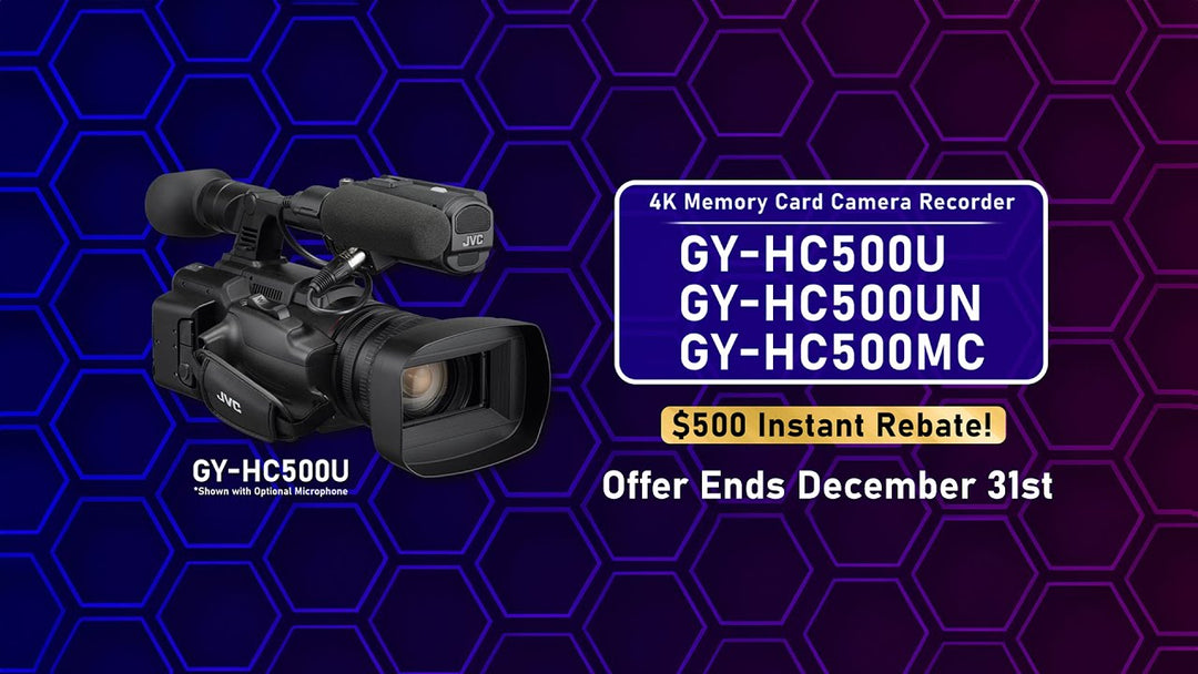 Unlock Savings with JVC Professional Video: $500 Instant Rebate on Select Camcorders – Act Now!