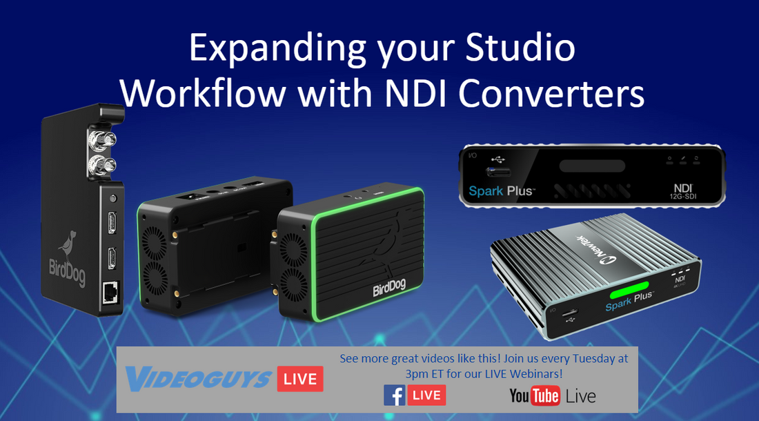 Expanding your Studio Workflow with NDI Converters – Videoguys