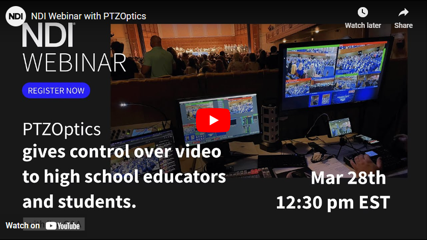 PTZOptics NDI Webinar