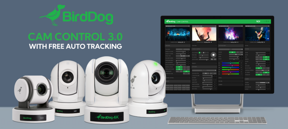 Cam Control Auto Tracking Now With BirdDog Cameras