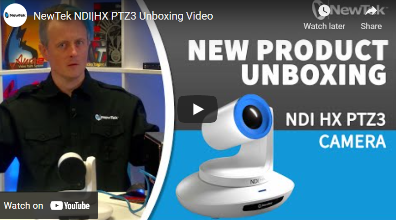 NewTek NDI|HX PTZ3 NDI PTZ camera 1st look – Videoguys