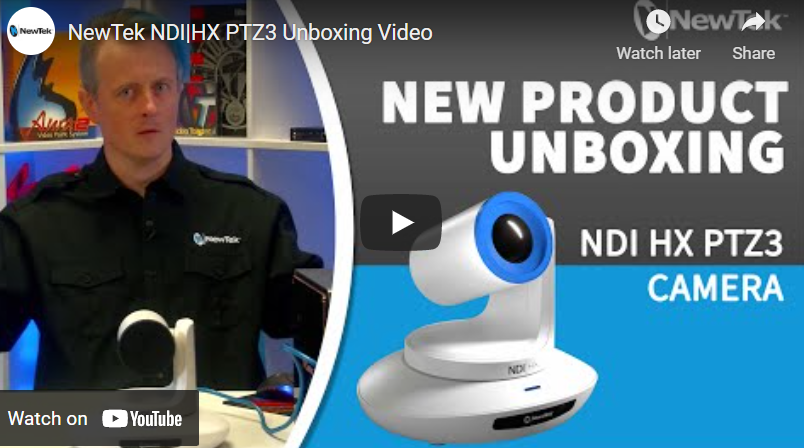 NewTek NDI|HX PTZ3 NDI PTZ camera 1st look