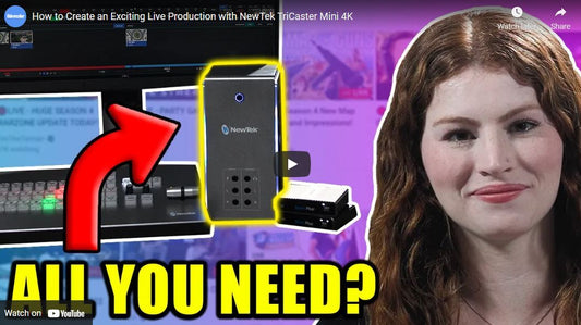 Multi-camera live production with the NewTek TriCaster Mini 4K