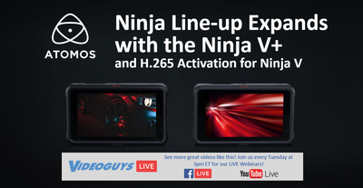 Ninja Line-up Expands with the Ninja V+ and H.265 Activation for Ninja V