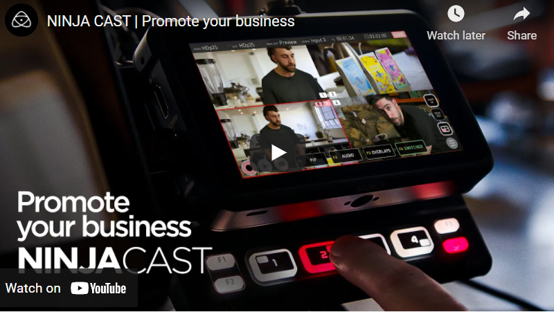 Using the Atomos NINJA CAST for a multicam broadcast