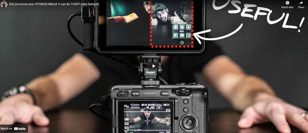 ATOMOS NINJA V Onion Skin Overlay is so cool!