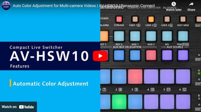 Panasonic Connect AV-HSW10 Switcher with Auto Color Match for Multi-Cameras