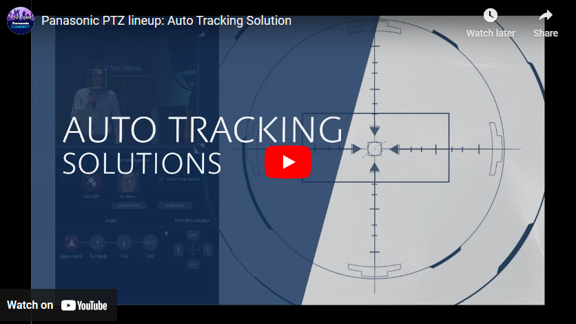 Panasonic Connect PTZ Camera AI Based Auto Tracking