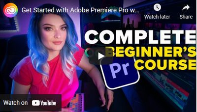 Great Free Adobe Premiere Tutorial
