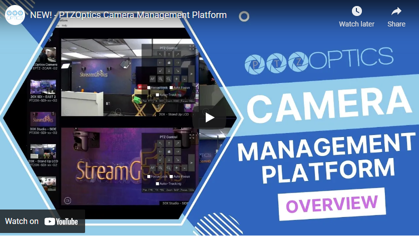 Now in Beta: PTZOptics Camera Management Platform