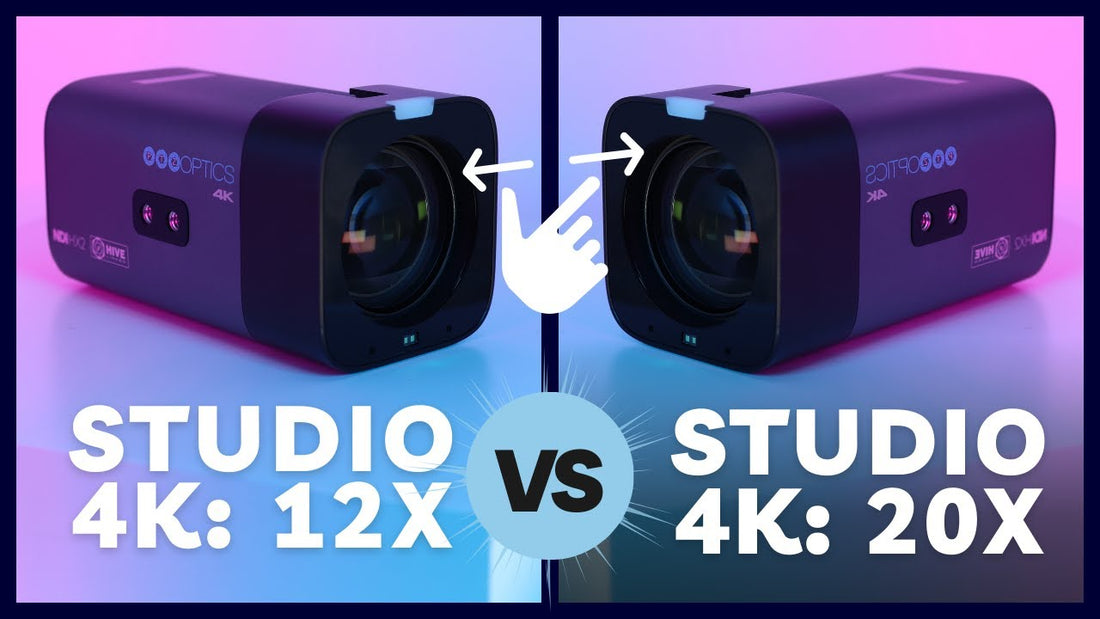 PTZOptics Studio 4K Camera Comparison: 12X vs. 20X Zoom – Which One is Right for You?