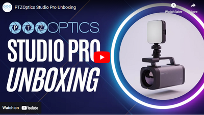 PTZOptics Studio Pro for Live Streaming