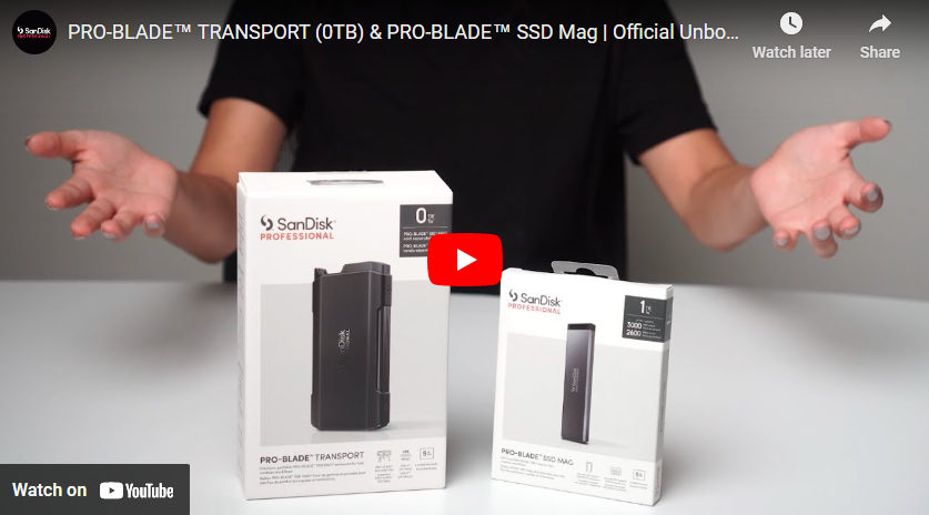 Unboxing the SanDisk Professional PRO-BLADE SSD Mag & TRANSPORT