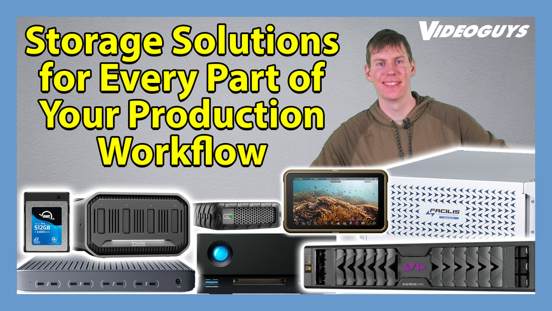 Storage Solutions for Every Part of Your Production Workflow: On Camera, In The Field, At The Desk or With A Team