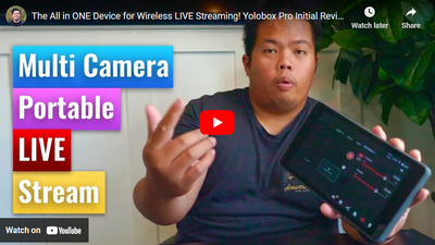 YoloBox Pro All in ONE solution for Wireless LIVE Streaming!