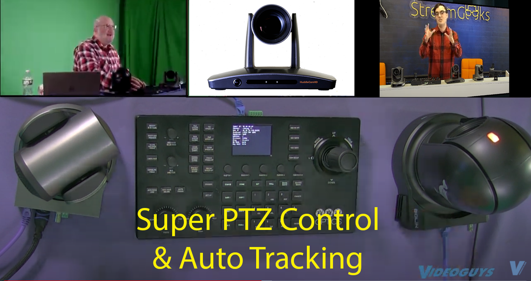 Do you need Autotracking or "Super" PTZ Camera Control? PTZOptics has you covered! A Videoguys Intro to the HuddleCamHD SimplTrack2 and the NEW PTZOptics SuperJoy