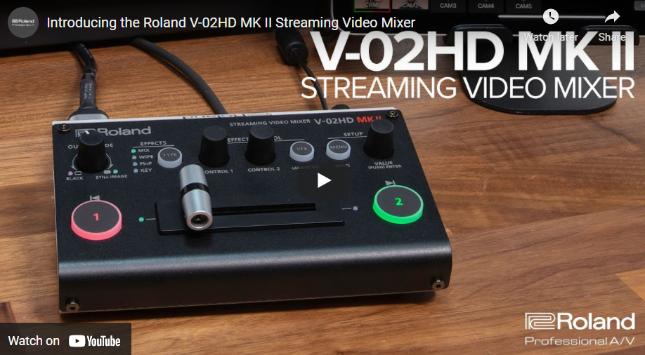 Roland V-02HD MK II Streaming Video Mixer