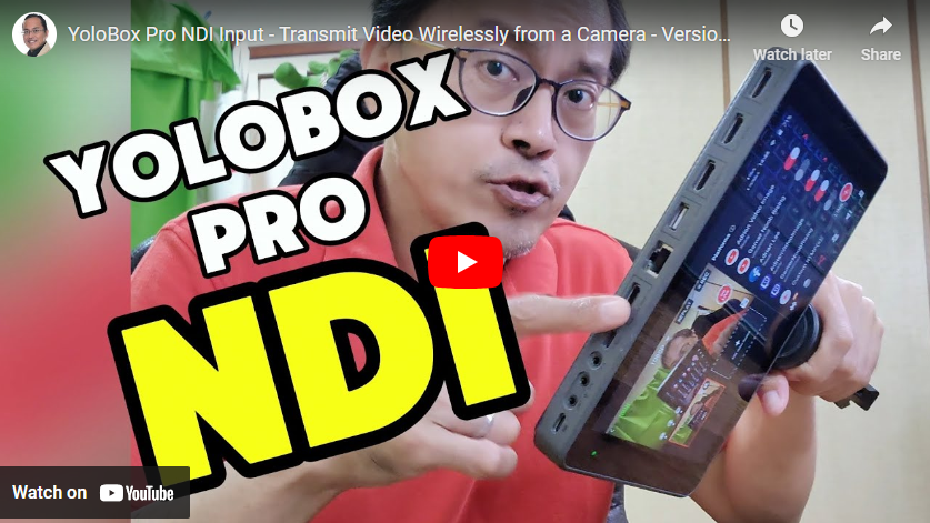 YoloBox Pro Gets NDI Input! Transmit Video Wirelessly from your NDI Camera