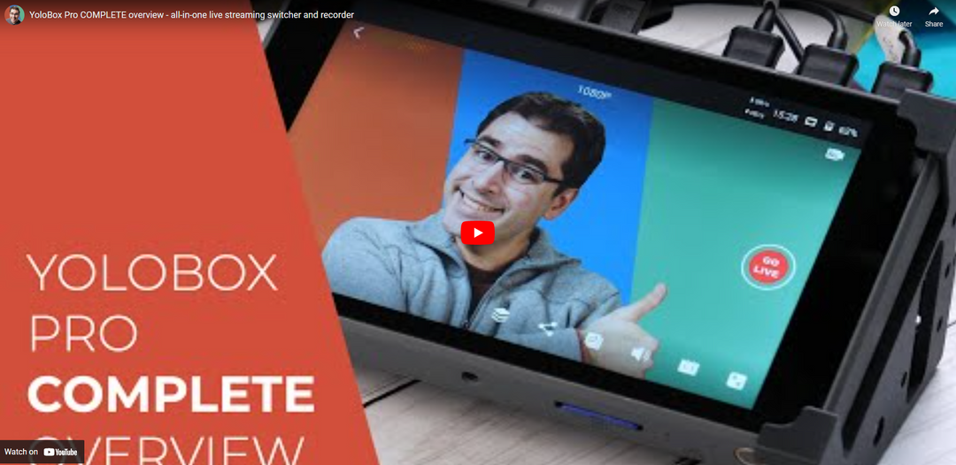 YoloBox Pro All-in-One Live Streaming Switcher and Recorder Overview