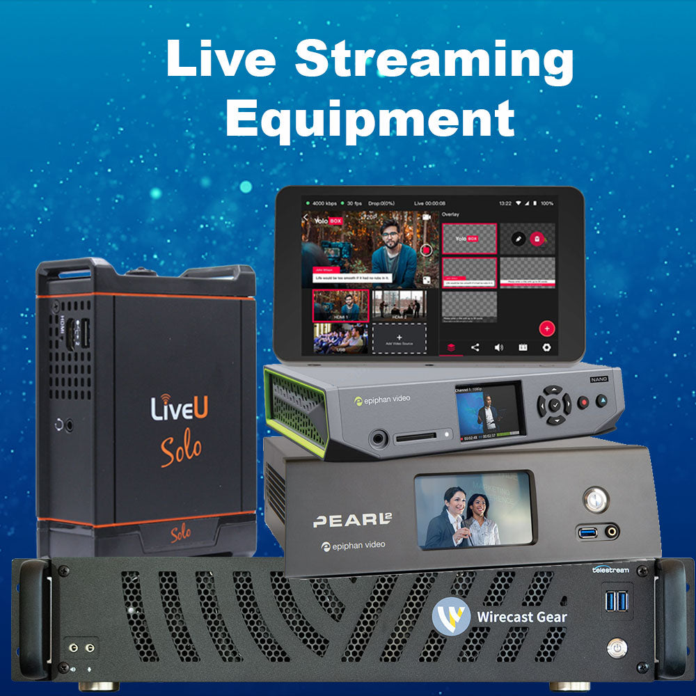 Streaming Media and Live Production Hardware and Software