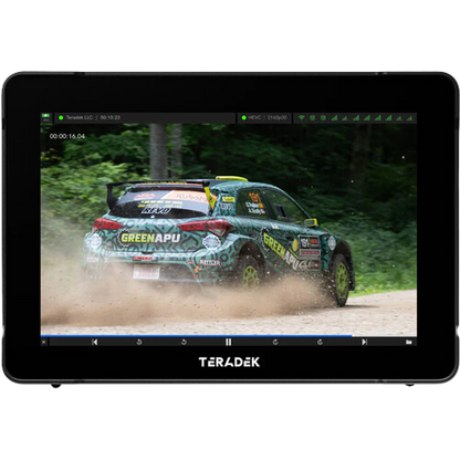Monitor display race car live stream