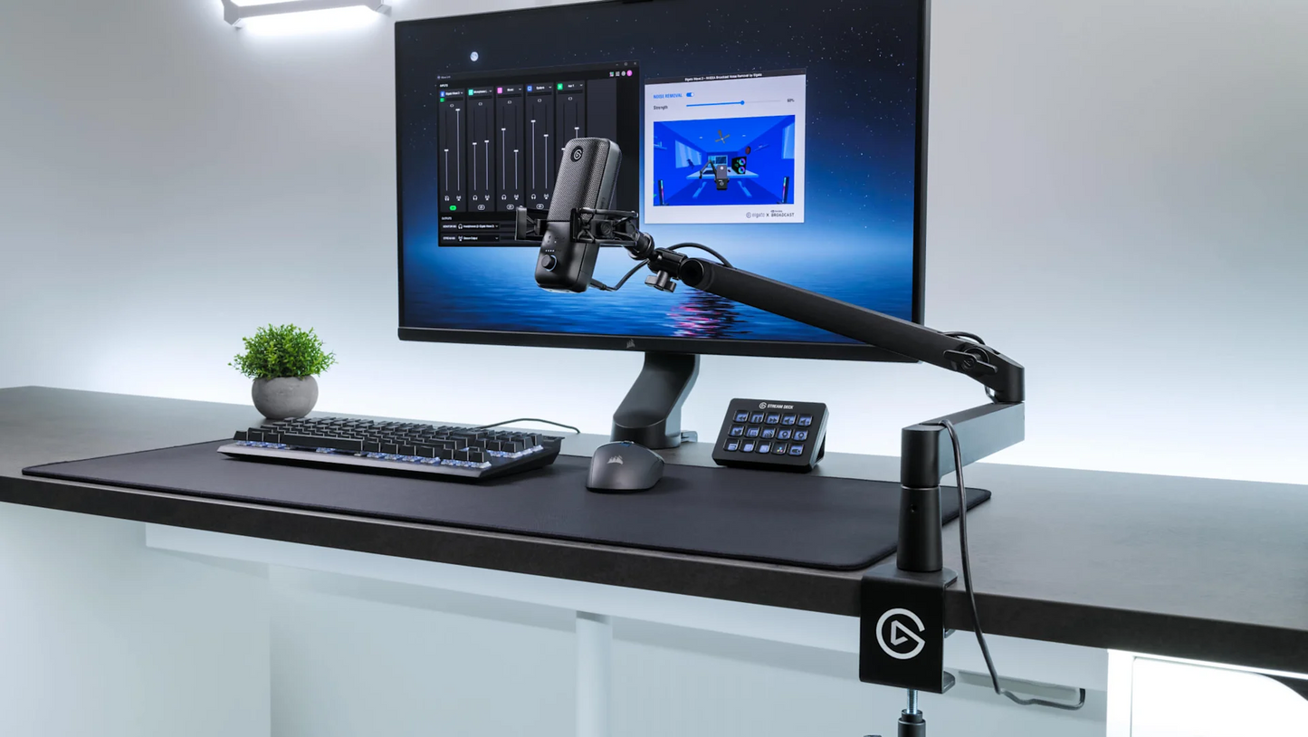 Elgato Wave Mic Arm LP Set Up