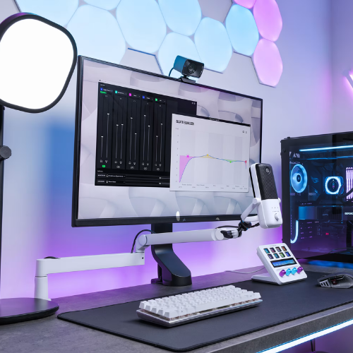 Elgato Wave Mic Arm LP (White) Set Up