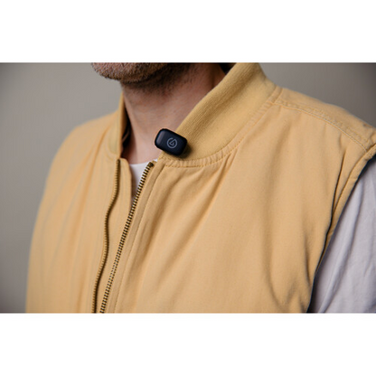 Elgato Wave Go Wireless Microphone System Clipped onto  shirt