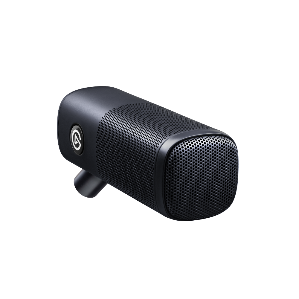 Wave DX Microphone Black portable speaker with brand logo on a white background