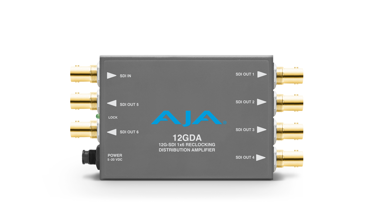 AJA 12GDA 12G-SDI 1x6 Distribution Amplifier