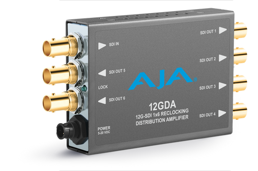 AJA 12GDA 12G-SDI 1x6 Distribution Amplifier