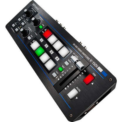 Roland V-1SDI video switcher on a white background