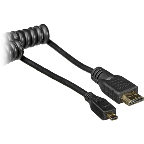 HDMI cable with two connectors on a white background