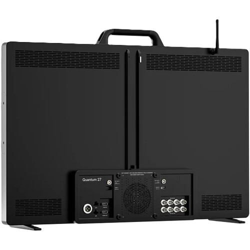 Black electronic device with 'Quantum 27' branding on a white background