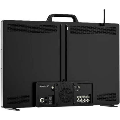 Black electronic device with 'Quantum 27' branding on a white background