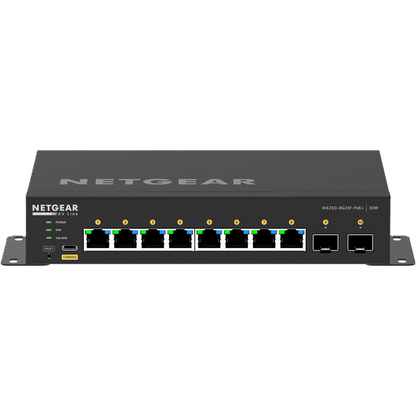 NETGEAR network switch on a white background