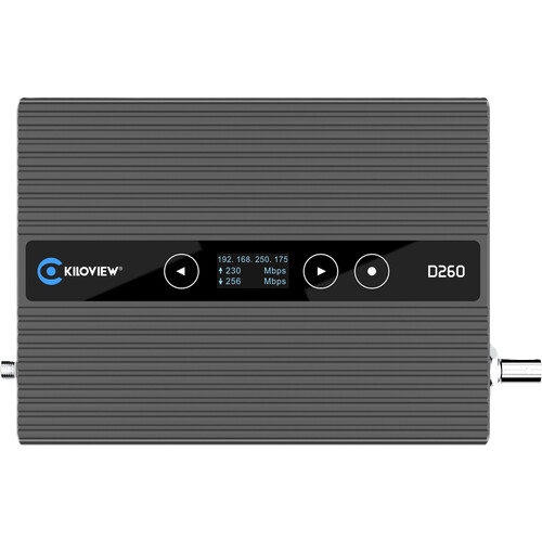 Kiloview D260 HD IP to SDI/HDMI Video Decoder Top View