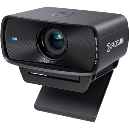 Black Facecam webcam on a white background