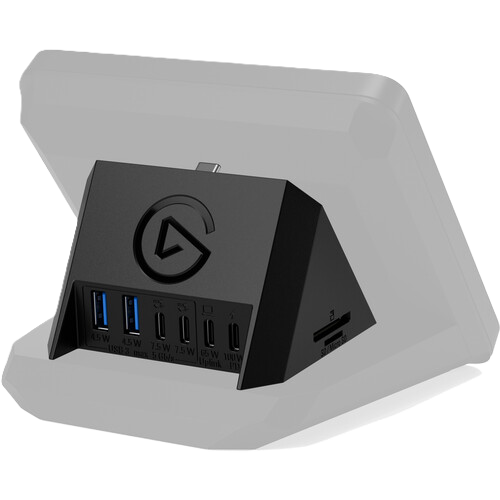Elgato USB Hub for Stream Deck + Left Angle