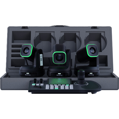 BirdDog 3x X1 PTZ Camera and KBD Keyboard Bundle (Black)