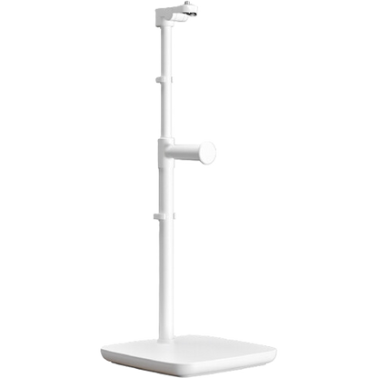 Elgato White adjustable stand for Key Light Neo with a light on a white background