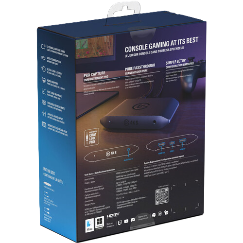 Elgato Game Capture 4K S Box Back