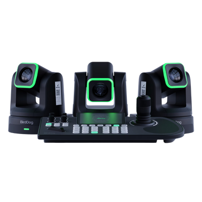 BirdDog 3x X5 Ultra PTZ Cameras and KBD Keyboard Combo