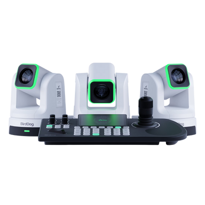 BirdDog 3x X5 Ultra PTZ Cameras and KBD Keyboard Combo