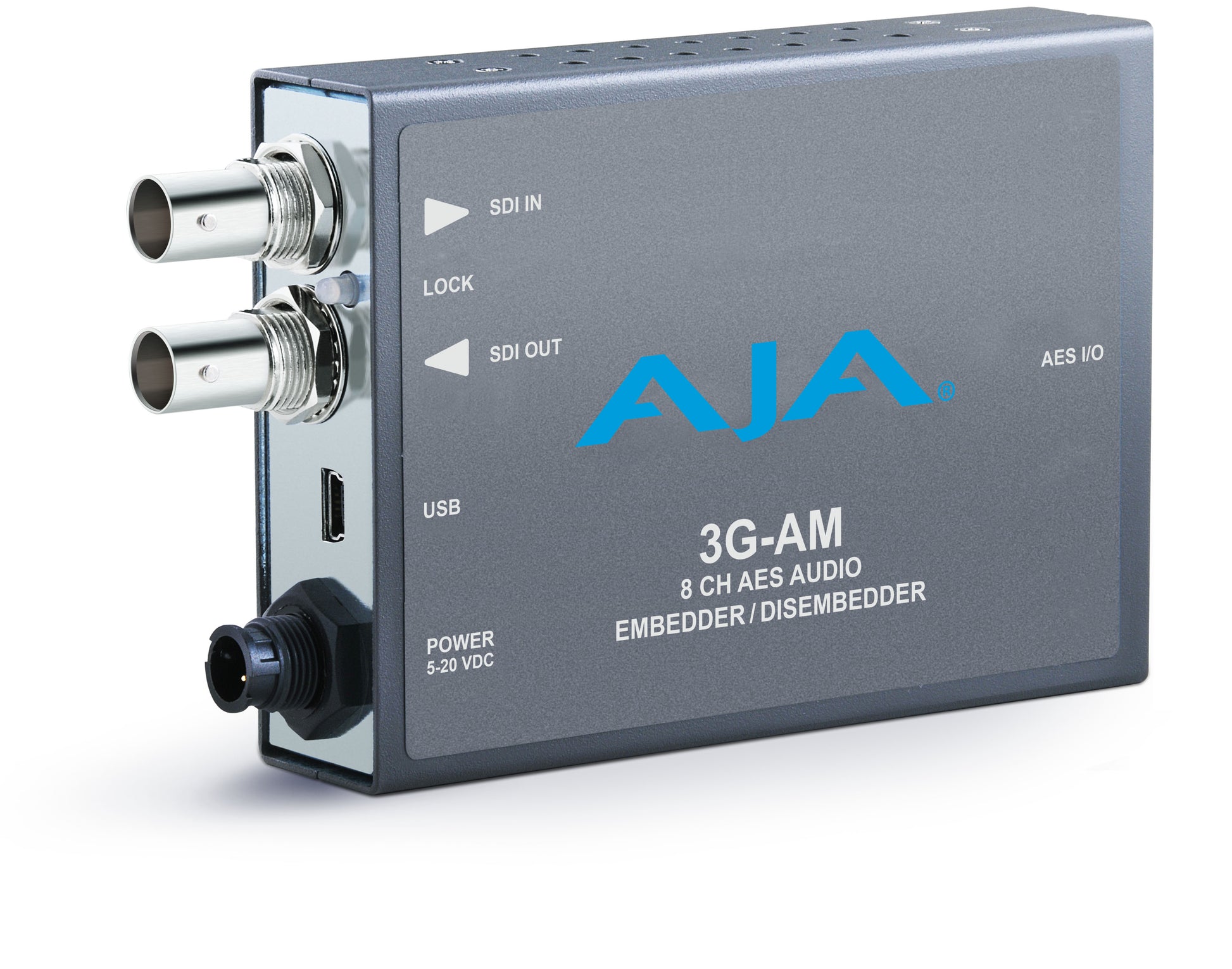 AJA 3G-SDI 8-Channel AES Embedder, bal. XLR