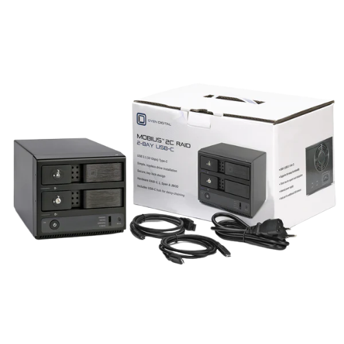 Oyen Digital 16TB Mobius Pro 2C 2-Bay USB-C RAID Hard Drive System 